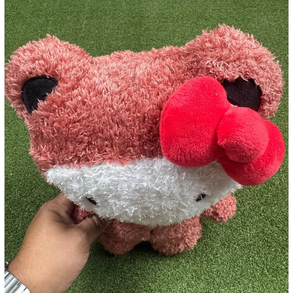 Hello Kitty Bear Costume Plush‎ Brown Red Bow Sanrio 10in New